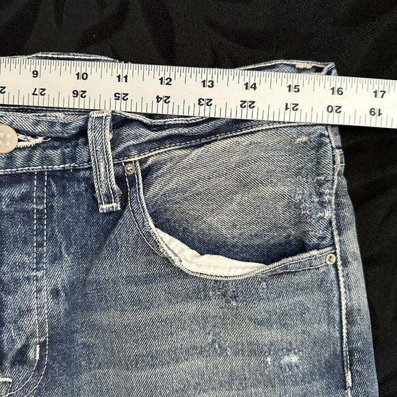 AYR Jeans Womens Size 30  Blue Form‎ Tapered Raw Hem Distressed - Picture 13 of 15